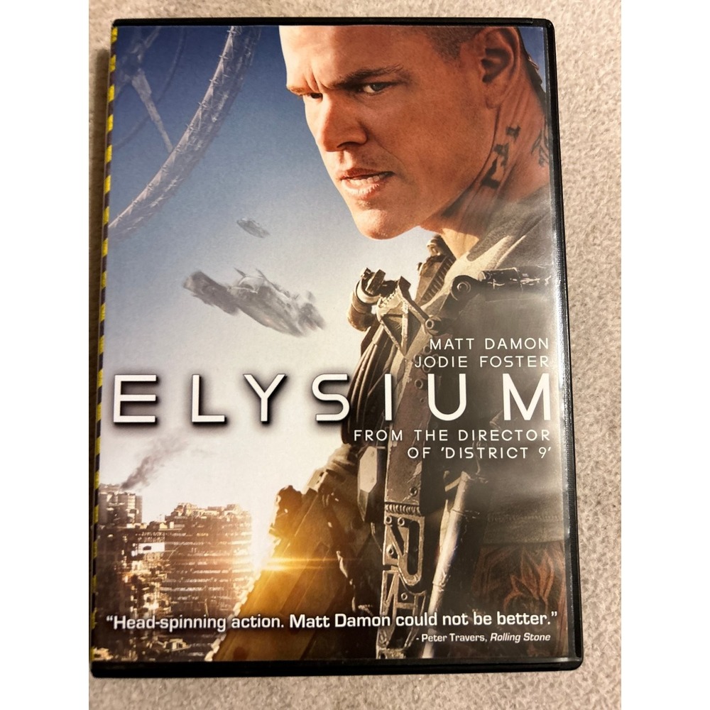 Elysium DVD 2013 Matt Damon Jodie Foster Neill Blomkamp Sci-Fi Action